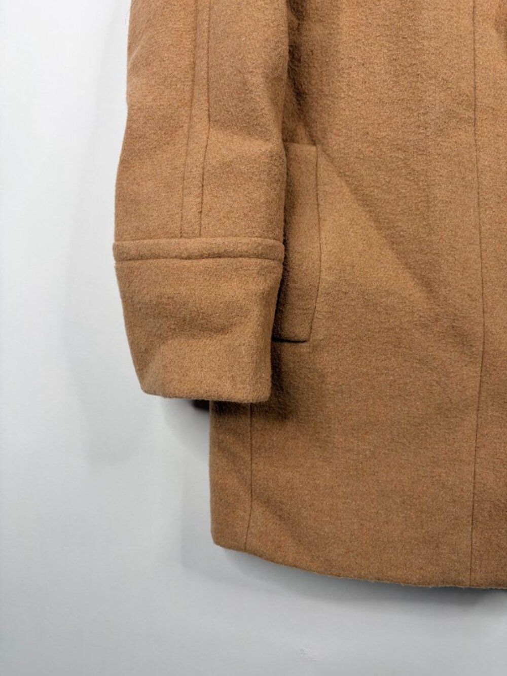J. Crew City Coat for Women Heathered Acorn 6 Wool Blend Nude Camel Tan #A3781 - Picture 4 of 10